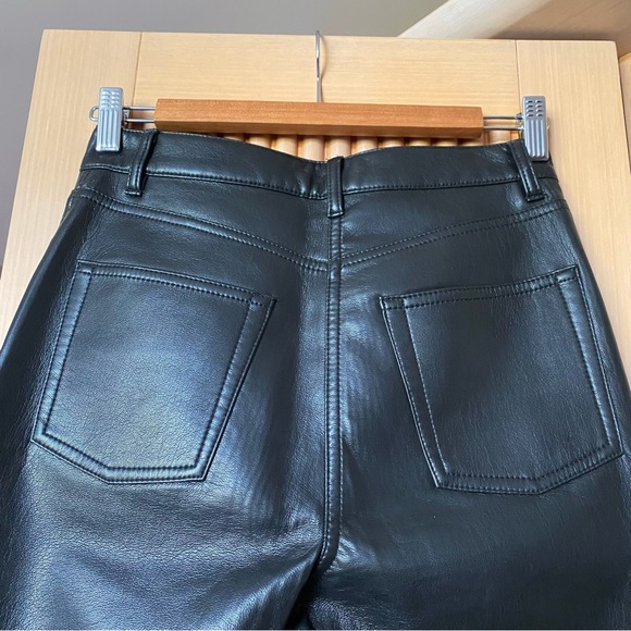 Aritzia wilfred melina faux leather pants black - Picture 6 of 12